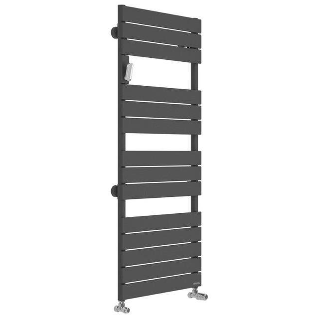 Sèche-serviettes Adélis eau chaude 491W anthracite racc. Sur collecteurs - Atlantic - 863137_1
