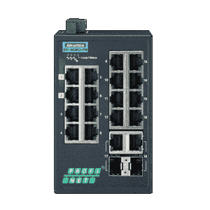 Switch Rail DIN industriel PROFINET ProView 16 ports FE + 2 Gb -40°C à 75°C - Référence: EKI-5626CI-PN-AE - Marque Advantech_1