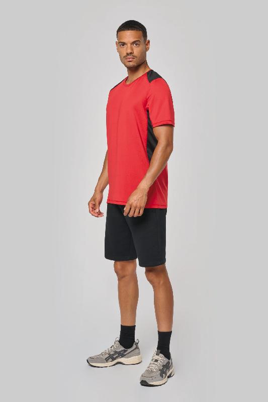 T-shirt de sport bicolore unisexe - Réf: PA478 - PROACT - Matière souple pour multisports_1