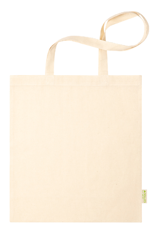 Tote bag - sac publicitaire en coton bio - 100% coton biologique, 120 g/m², anses longues_1