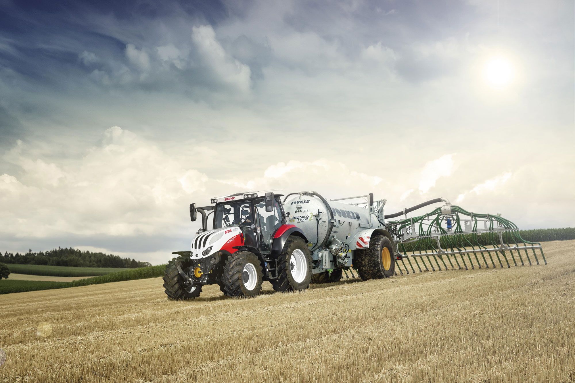 STEYR Expert CVT, tracteur puissant de 100 à 130 chevaux pour travaux agricoles