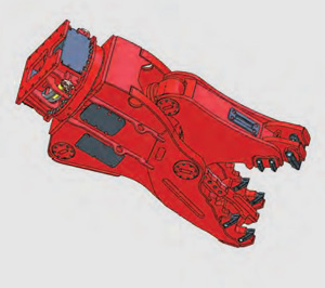 Broyeurs tournants sfg - Socomec pour démolition primaire et secondaire avec rotation hydraulique 360°_1