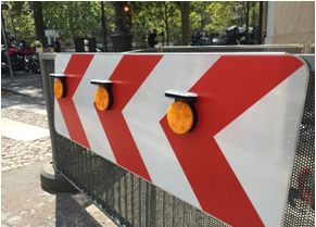 Lampe solaire de renforcement pour panneaux - Flash 6 LEDs super bright avec réflecteur couleur ambre - LAM 6 SOL_1