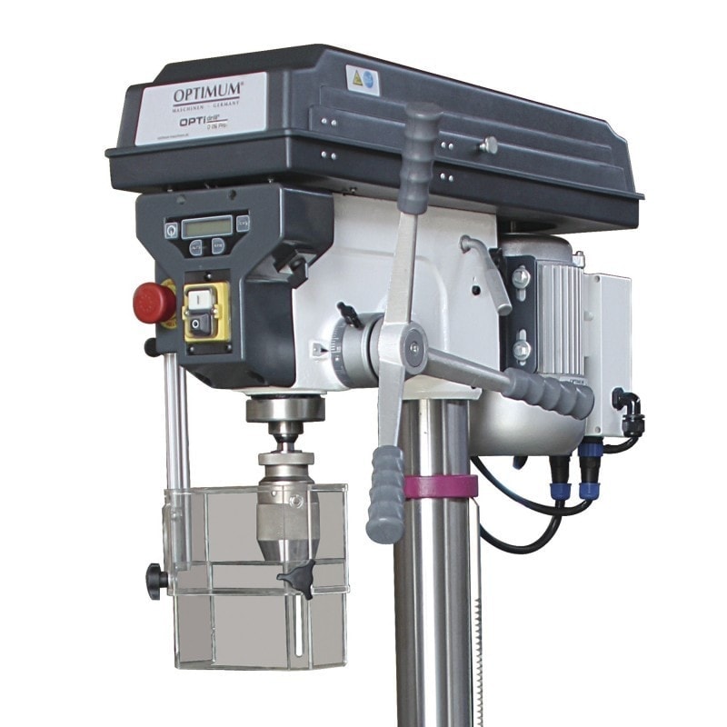 Perceuse à colonne Optimum D 26 Pro (400V) - Haute précision avec jauge digitale et tachymètre_1