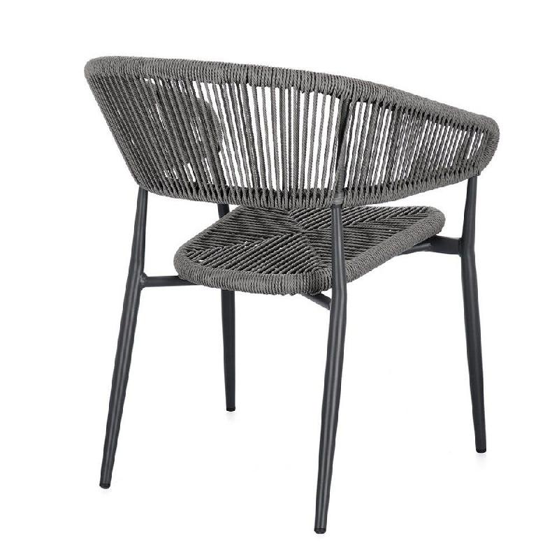 Chaise avec accoudoir Algaida anthracite/gris 62 x 64 x 76 cm - par 4_1