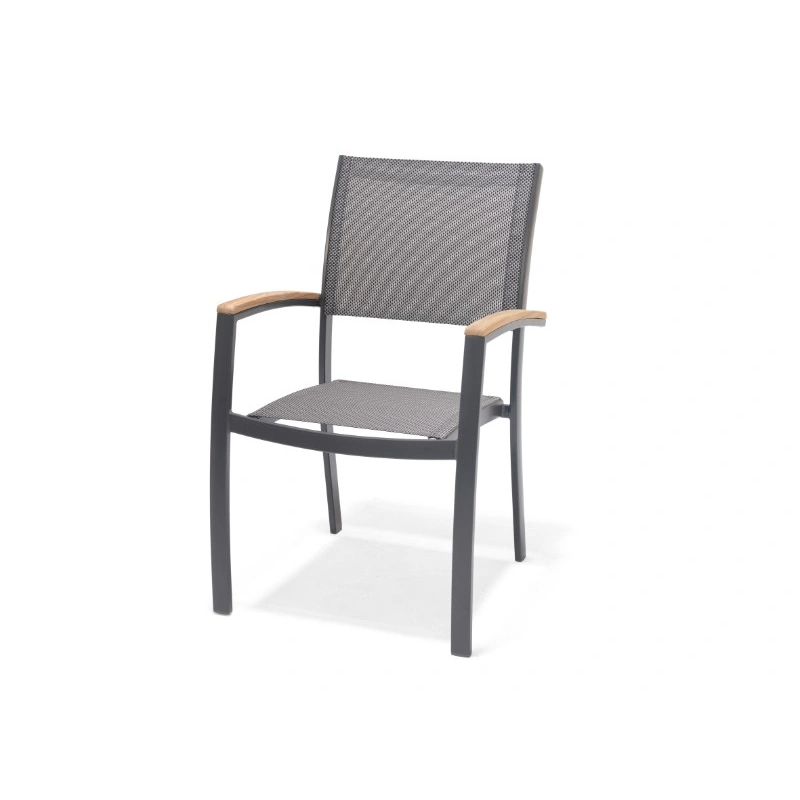 Fauteuil de jardin fixe essence 61,5x58x92,3cm – MTF – aluminium et teck – 2nab3128_1