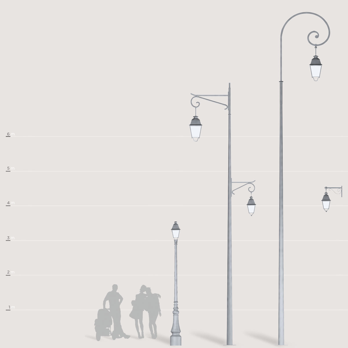 Luminaire d'éclairage public montmartre n°1 / led / 84 w / 11190 lm /  en acier_2