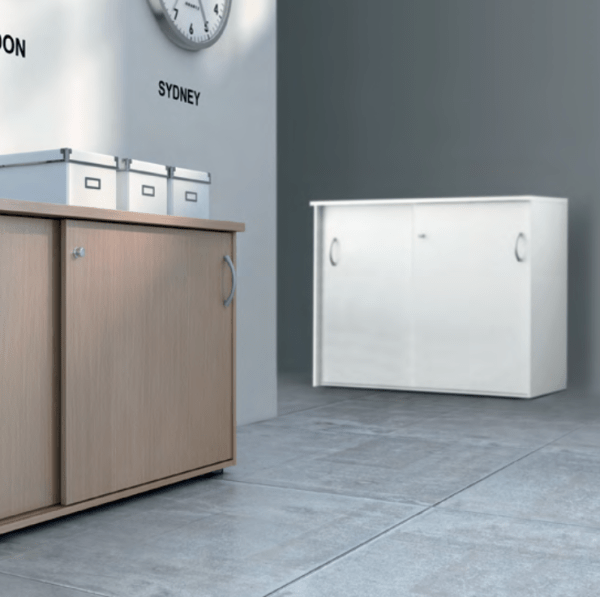 Quiétude - Armoire de rangement à portes coulissantes - Buronomic - 2 hauteurs disponibles_1