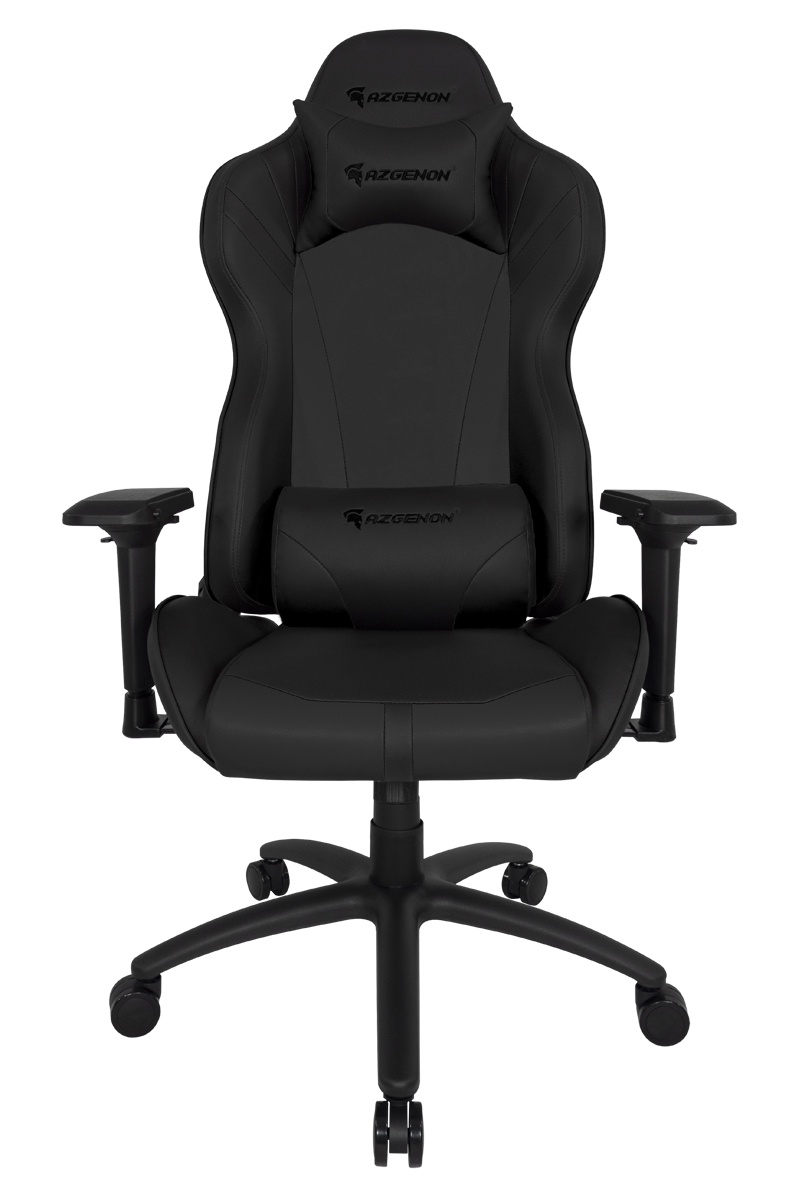 Siège ergonomique réglable AZGENON Z300 noir - Accoudoirs 4D, coussin lombaire et appui-tête - Réf : AZG_Z300_BKBK_1