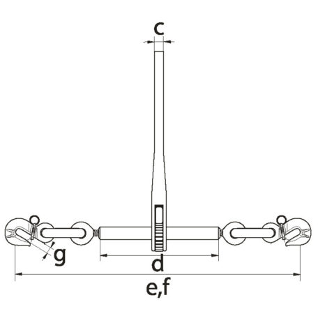 Tendeur à cliquet - EN 12195-3 - pour arrimer les charges en toute sécurité pendant le transport_1