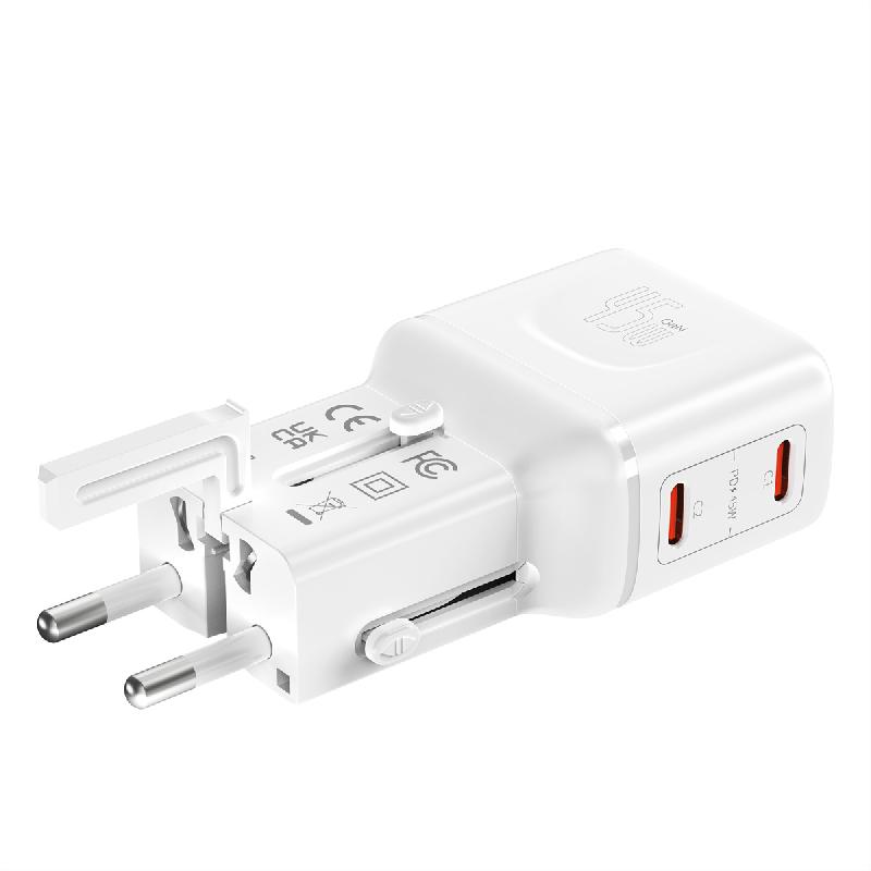 VALUE Chargeur de voyage, EU/UK/US, 2 ports USB C, 45 W_1