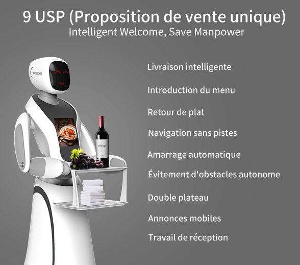 Robot guide pour points de restauration