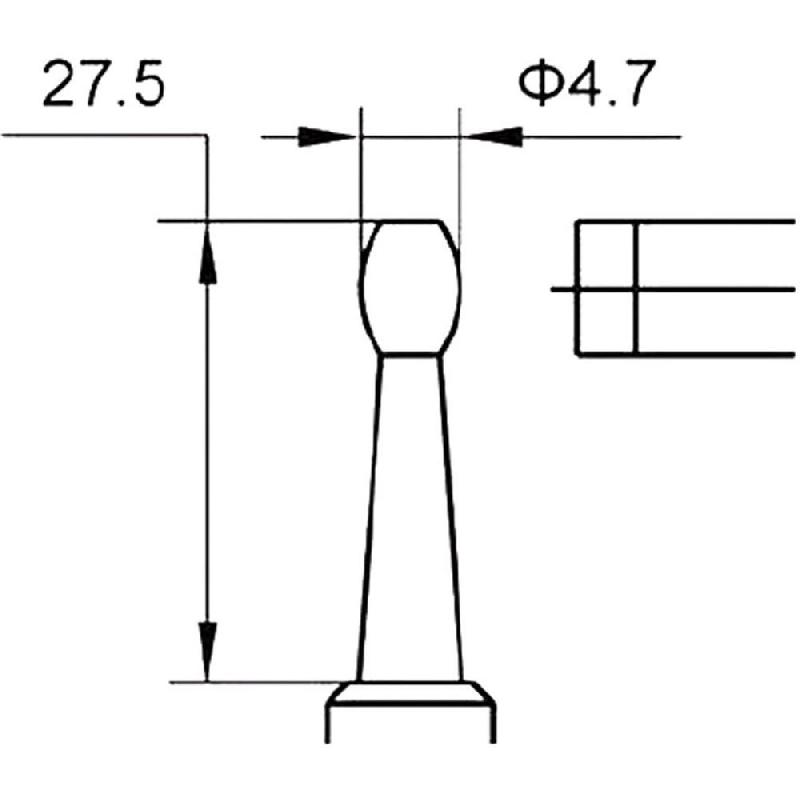 Micromètre mécanique pour parois de tube 0-25 mm - Lecture 0,01 mm - Référence 55021_1