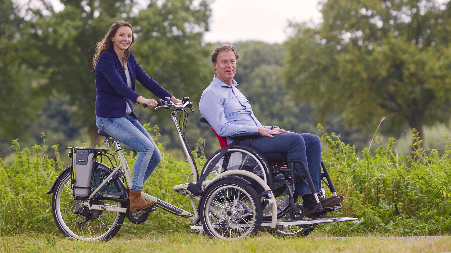 Triporteur Électrique pour Fauteuil Roulant - VeloPlus Van Raam - Stabilité et Assistance Électrique_1