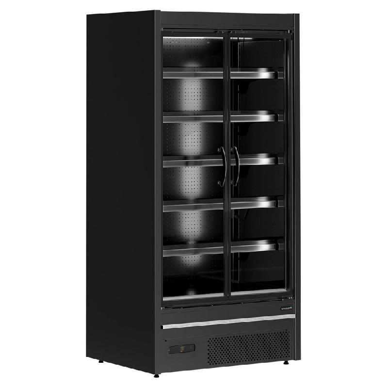 Vitrine réfrigérée 2 portes - 555L - Noir | Tefcold - MDCA937HB_1