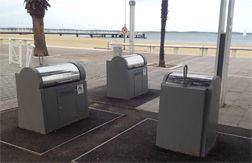 Borne d'apport volontaire enterrée 3 à 5 m3 - PEHD, acier galvanisé ou inox - Emballages, papier, verre, OM_1