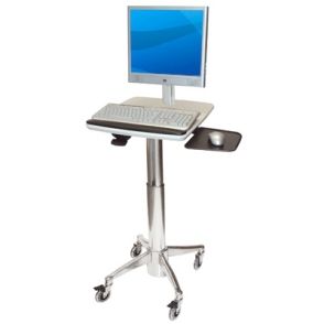 Flat Panel PC Cart H Class - Chariot informatique médical ajustable - 21,77 kg - ErgonoFlex_1