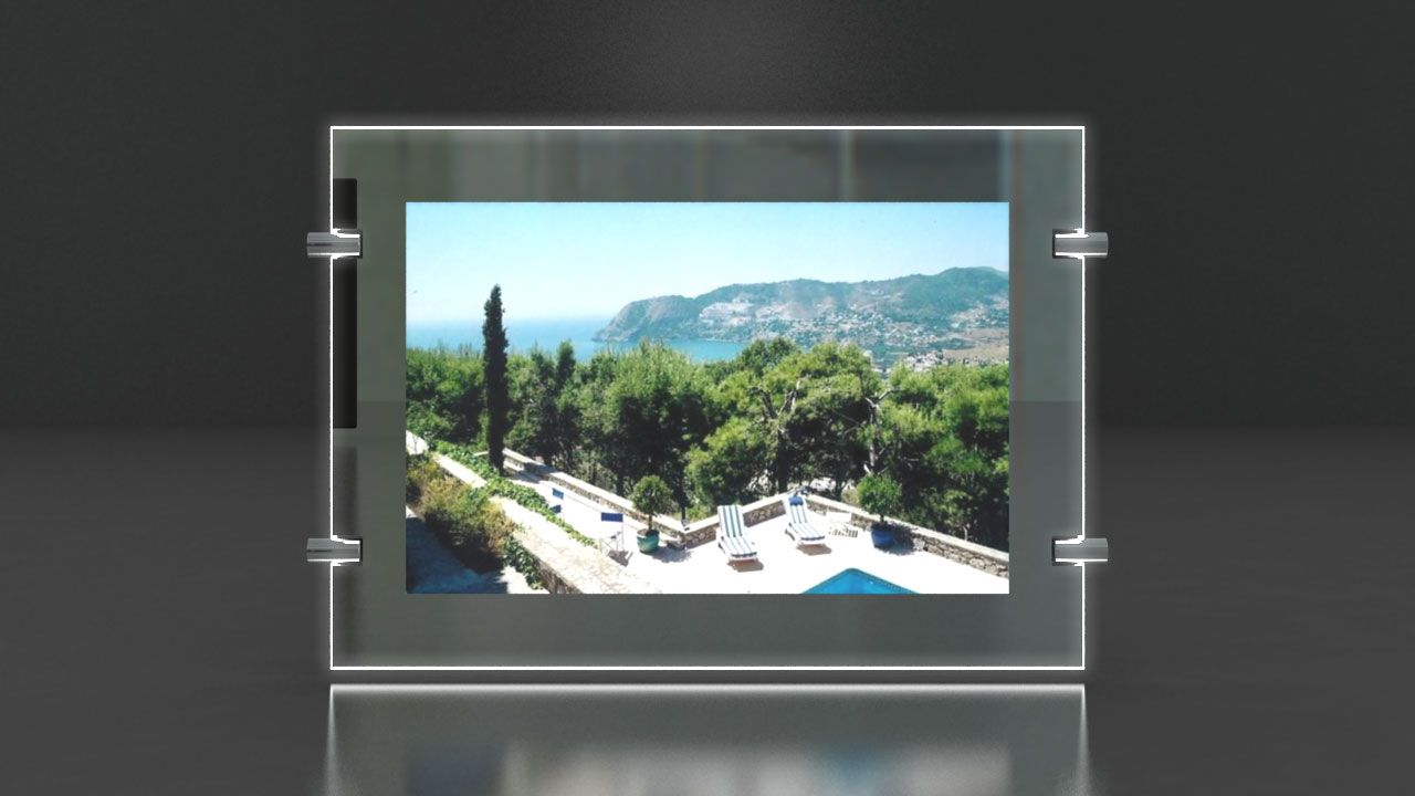 Platinium - Porte-affiche LED double face - Immocom - Format A4 - Ultra haute luminosité 6000 lumens_1