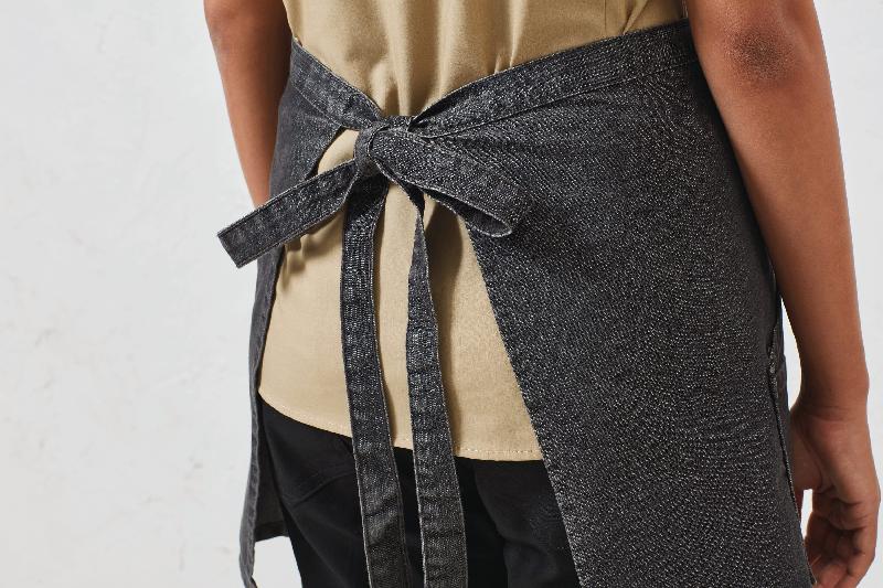 Tablier de travail taille unique - Denim noir ou indigo - PR125 - 70% coton / 30% polyester sergé_1