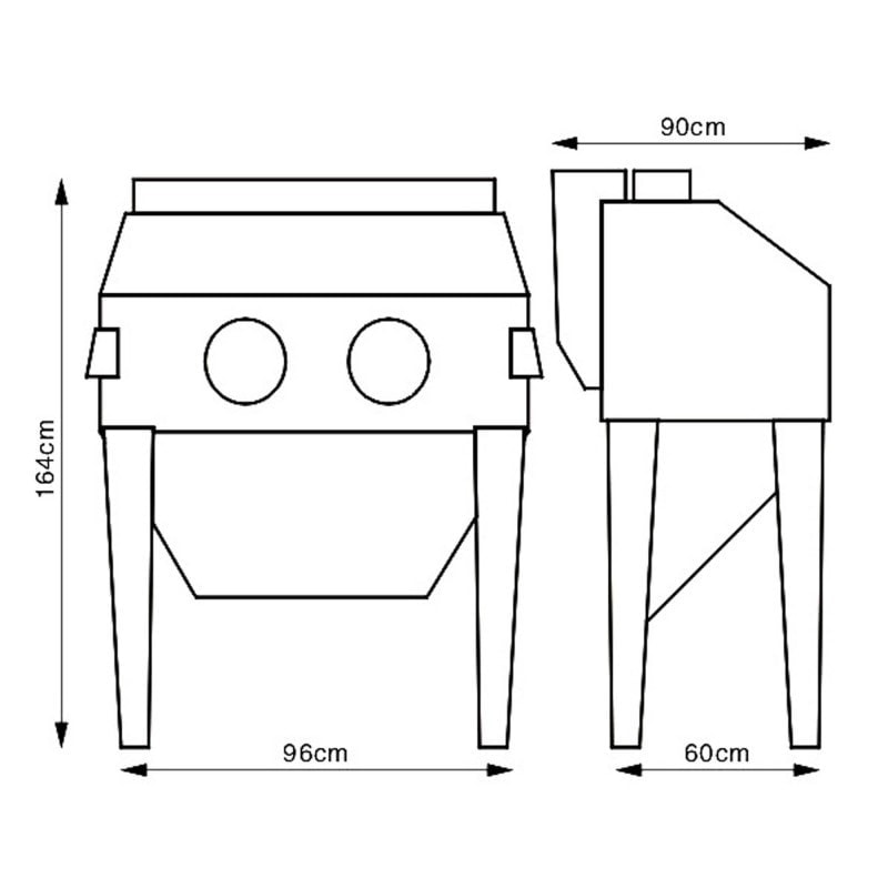Cabine de sablage Unicraft SSK2.5 - 6204003_1
