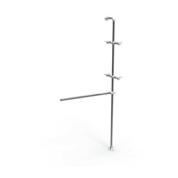 Kit extension pour structure Urban penderie + 2 supports tablettes - réf. 45831 - système tubulaire modulable et robuste_1