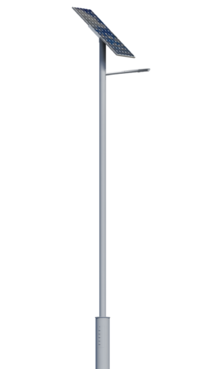 Lampadaire urbain solaire combi 5 / led / 60 w / 9600 lm / en aluminium et acier galvanisé thermolaqué_1