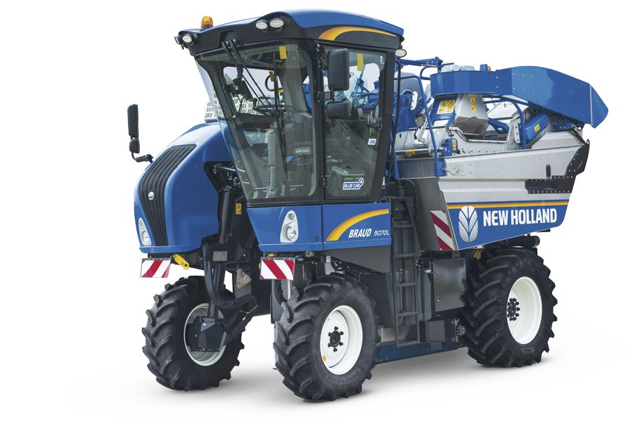 New Holland 9070M avec espacement entre rangs supérieur à 1,30 m