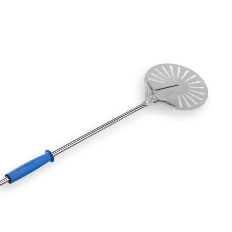 Pelle à défourner ronde perforée inox Ø 20 cm - Manche 75 cm - Gamme Azzurra | GI.METAL_1