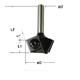 Fraise à plaquette Neumann - type 171 - diamètre 6 mm - plaquettes carbure réversibles_1