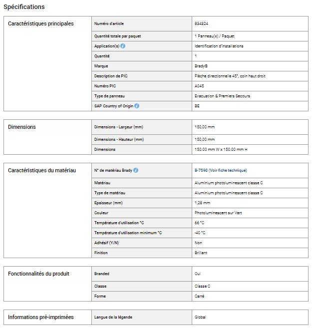 834324 - signalisations sécurité travail - brady - dimensions: 150.00 mm w x 150.00 mm h_1