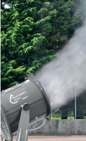 Canon de désinfection - brumisateur mobile haute pression avec ventilateur et réservoir 30L_1