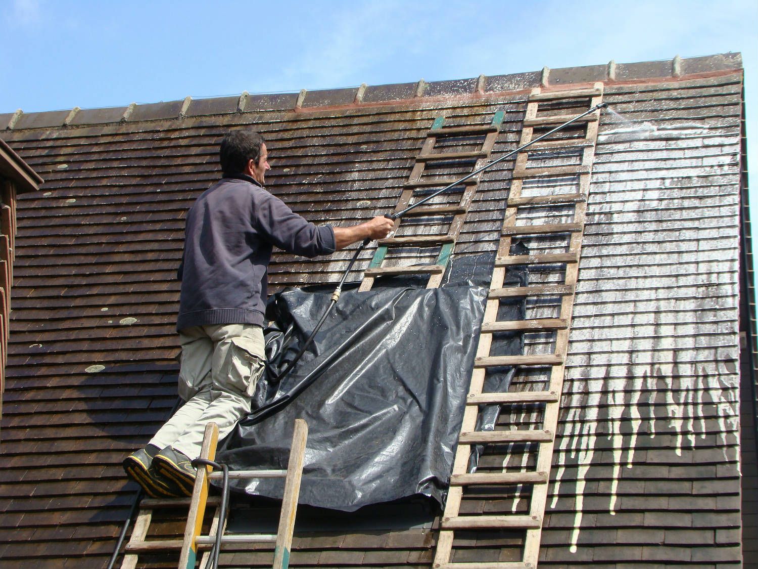 Fixat03 - Fixateur bitume étanchéité élastique pour protection toiture - Matpro SAS - Transparent (sec) - Consommation 8 à 12 m²/L_1