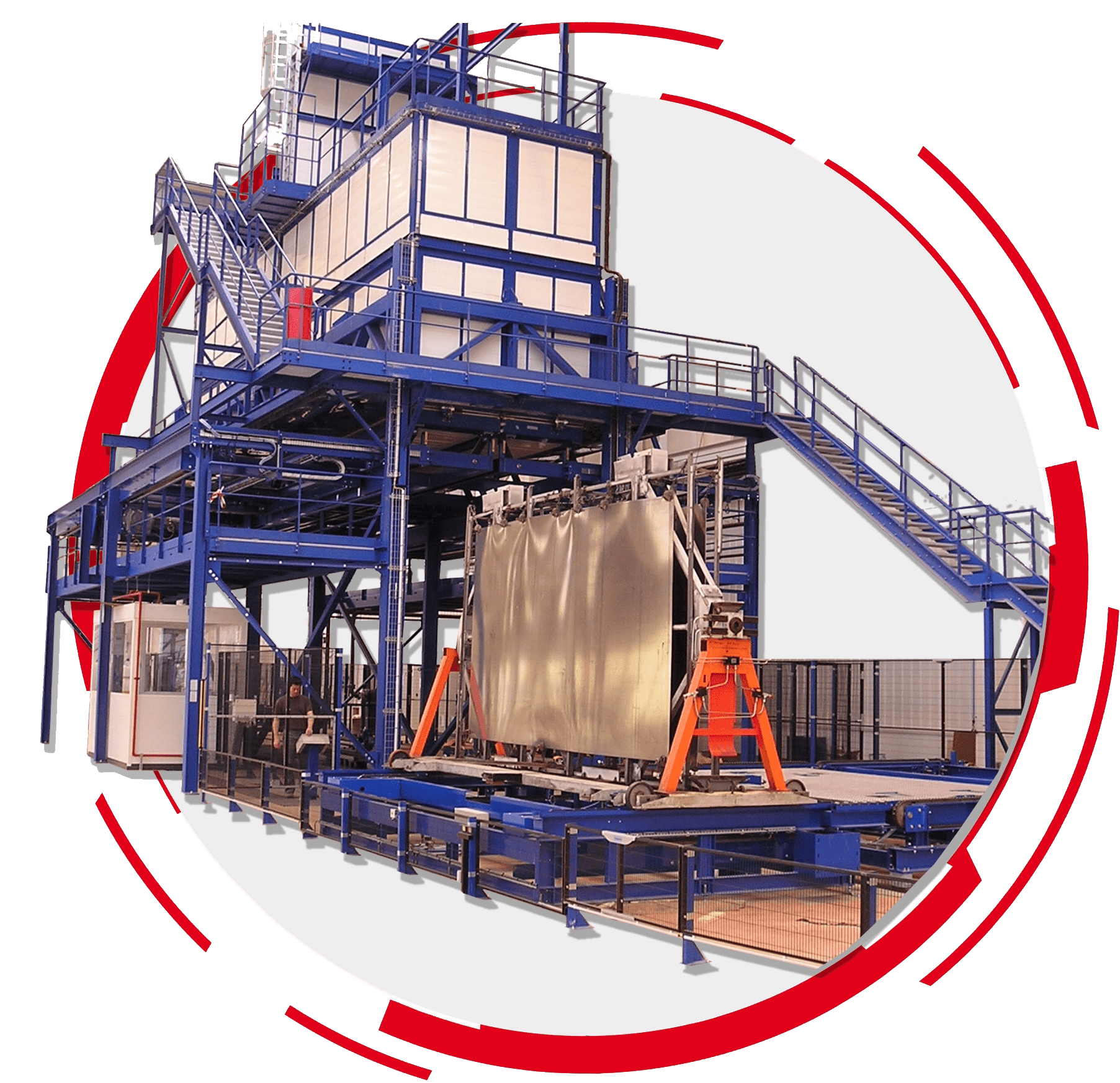 Four de traitement thermique à transfert horizontal pour alliage léger_1