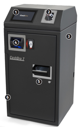Monnayeur automatique avec trémie de chargement rapide des pièces -CashDro7_1