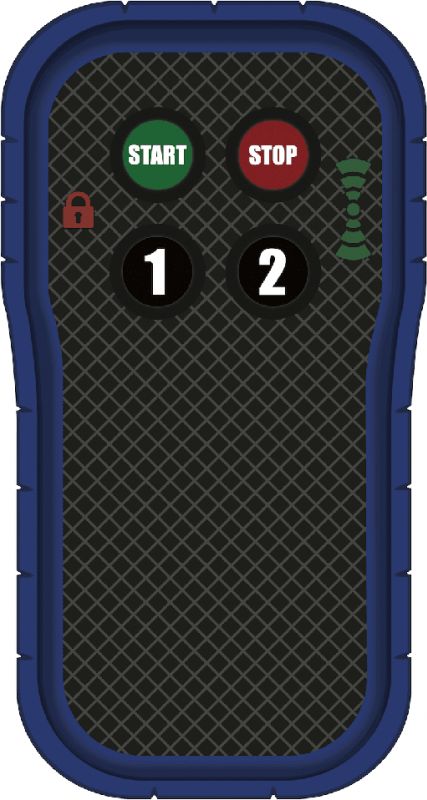 Nova - Télécommande radio industrielle - Tarso - 2 piles AA 1,5V - Multifréquence 868Mhz - Protection IP67_1