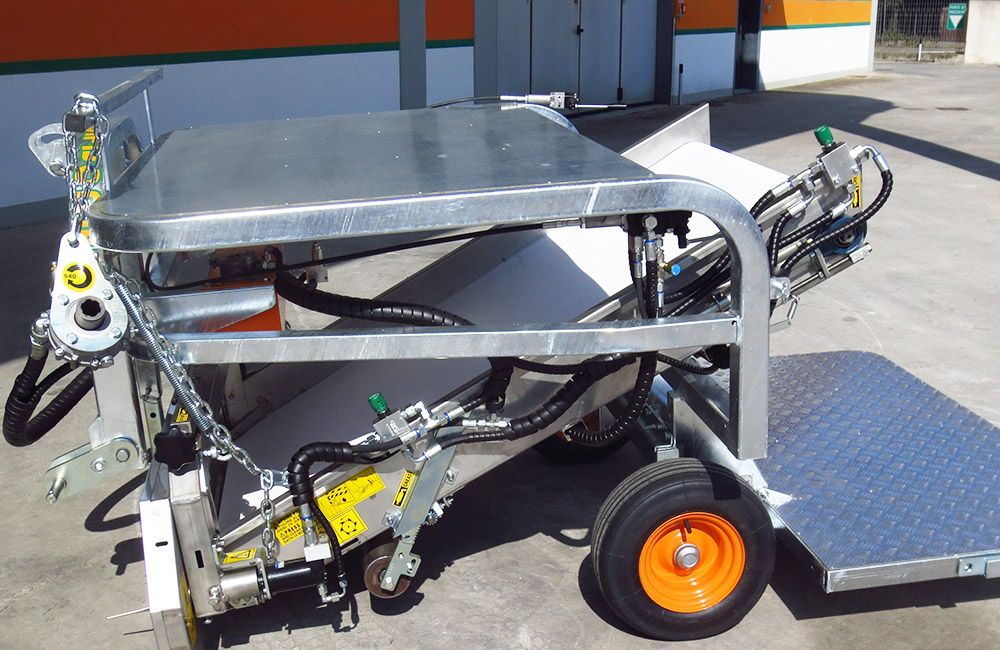 Récolteuse de salade de coupe avec largeur de tête réglable