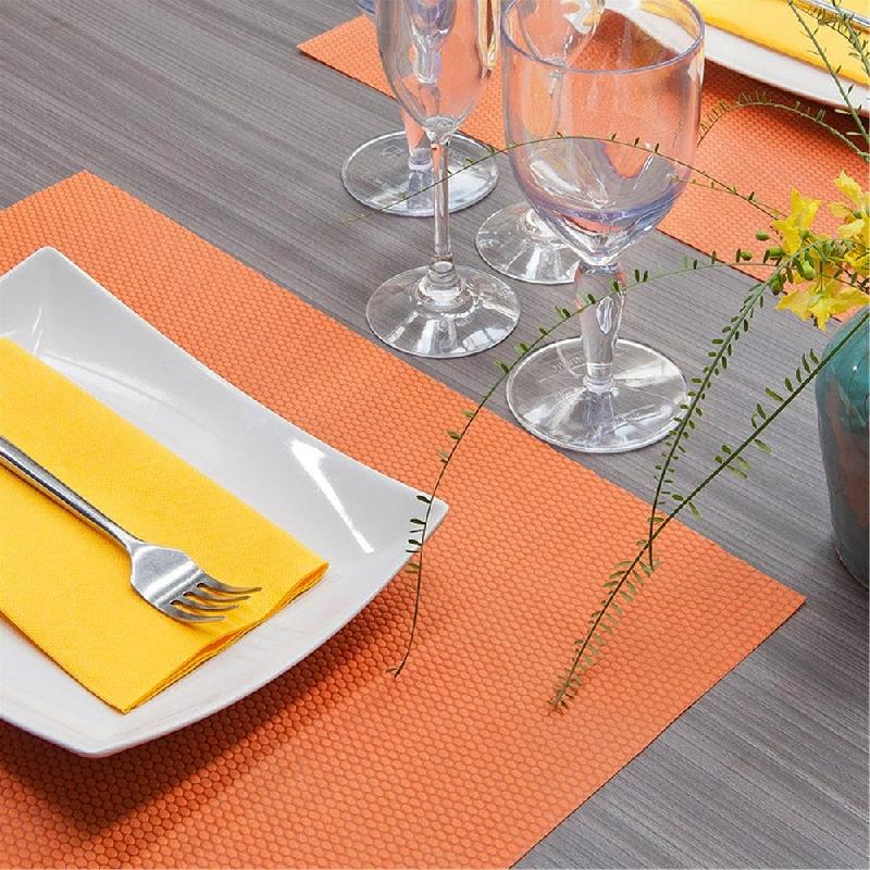 Set de table intissé épais orange 30x40cm - par 500_1