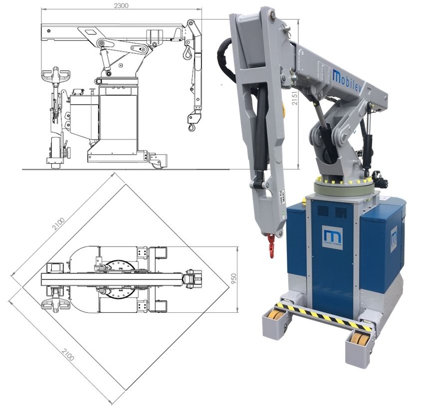 30mt 3x1 - mini grue - mobilev cranes - 3000 kg_1