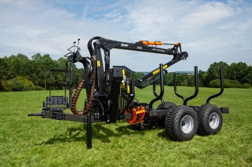 Remorque mono-poutre avec capacité de charge de 7 tonnes