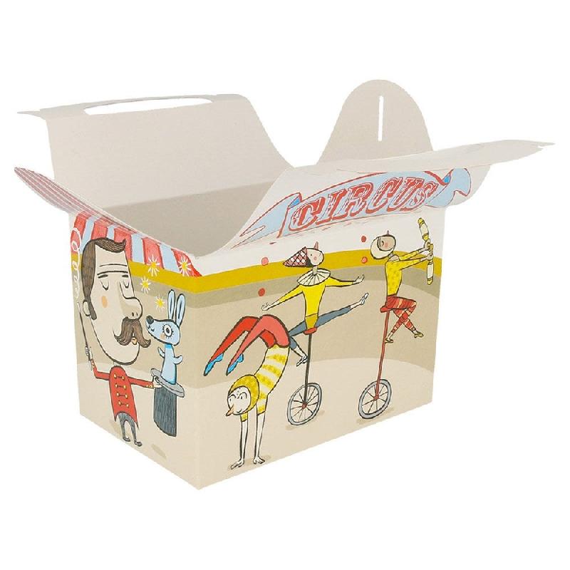 Boîte menu enfant carton Circus 17x16x10cm - par 300_1