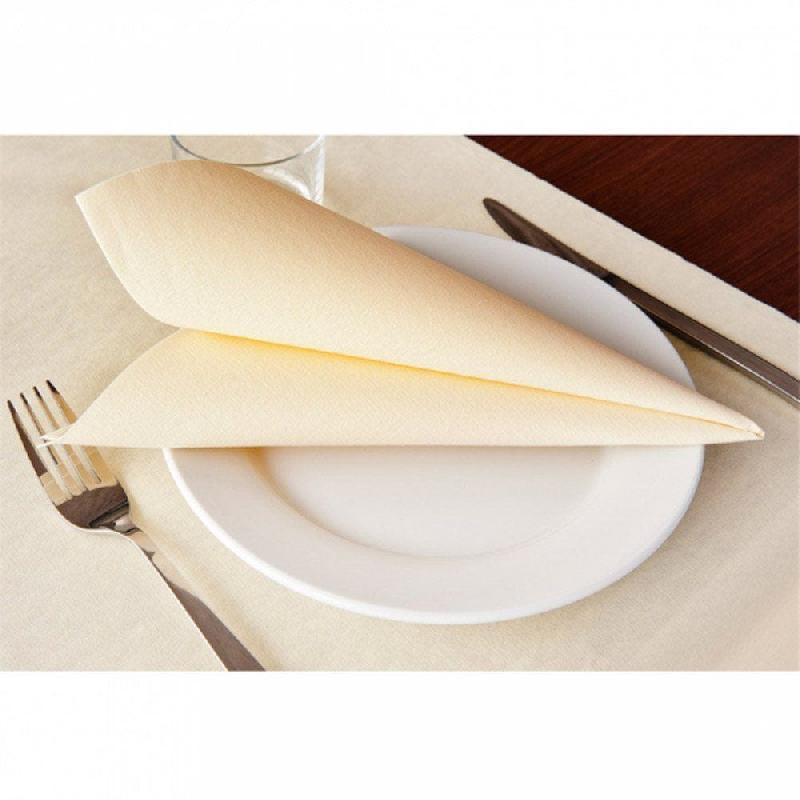 Serviette airlaid ivoire 40x40cm par 700_1