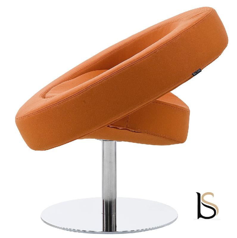 Siège Design en tissu Hello - Softline - Feld Orange 624_2