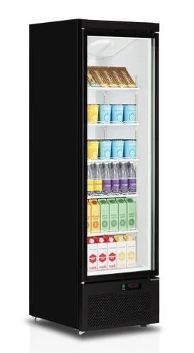 Vitrine réfrigérée Atom Maxi C1DB - porte vitrée à charnières, 0.98 m², classe énergétique B_1