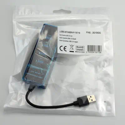 4 ports USB 3.0 hub - Black_1