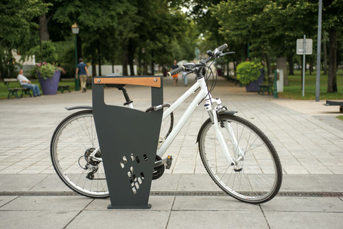 Arceau vélo en épaisse tôle acier de 8mm - SLALOM / JAN-0550 - Husson International - fixation sûre pour tout type de vélos_1