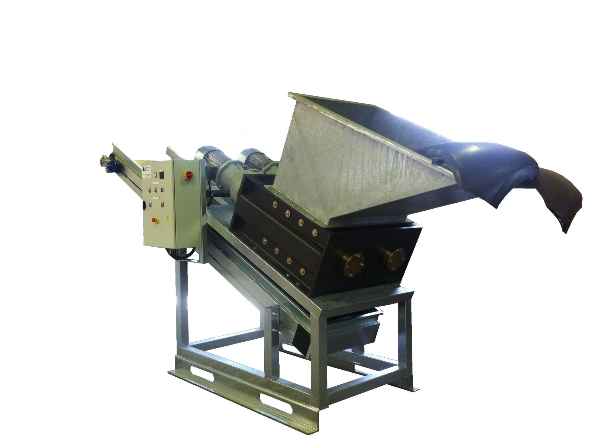 Équipement de broyage pour bidons plastiques 200L