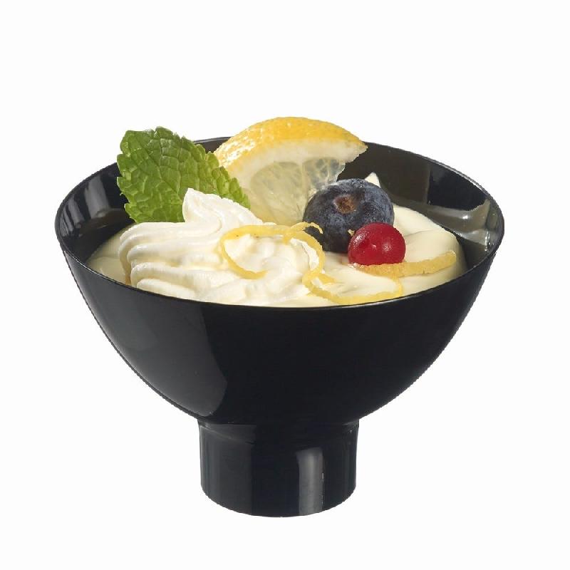 Coupette Odysée pour plateau de service PS 10cl Ø12xH8,8cm noir par 100_1