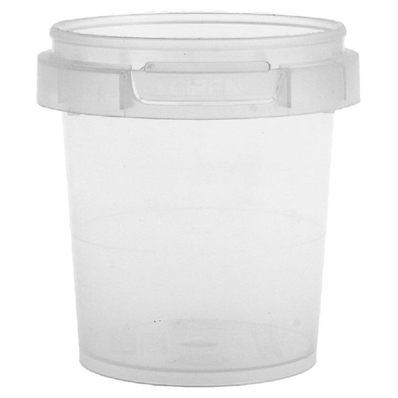 Pot rond transparent inviolable 50cc D4,8x5cm - par 2688_1