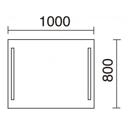 Applique salle de bain Afrodita LED SMD 2x10W 4000K chromé - IP44 - EXO_1