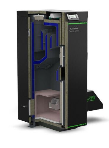 Twin Luxury BIO 12 kW - Chaudière à granulés et bûches pour bois, pellets et avoine_1